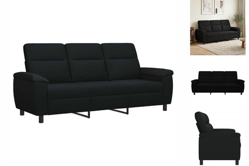 Sofa schwarz 214x90x95 - schwarz, cm