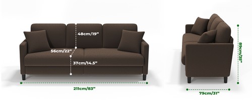 211 sofa sitzer - 3, mit