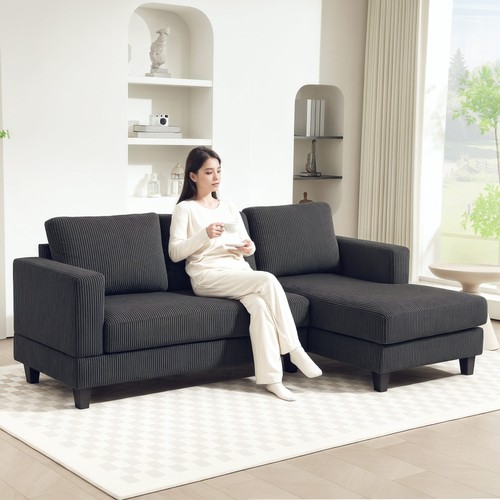 Homcom ecksofa couch - ecksofa,