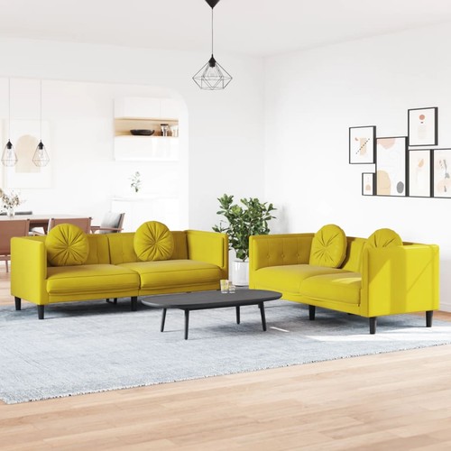 Sofagarnitur mit kissen - sofagarnitur, samt