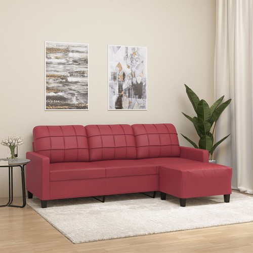 Sitzer sofa mit hocker - 3-sitzer-sofa,