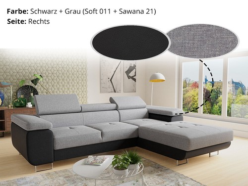 Ecksofa mit schlaffunktion - ecksofa,