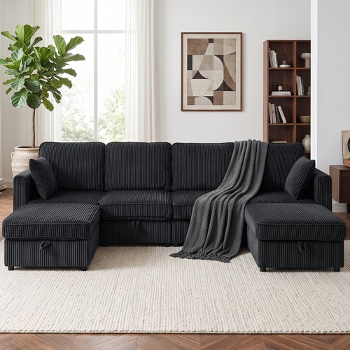 Homcom ecksofa sitzer 306 cm - 306,