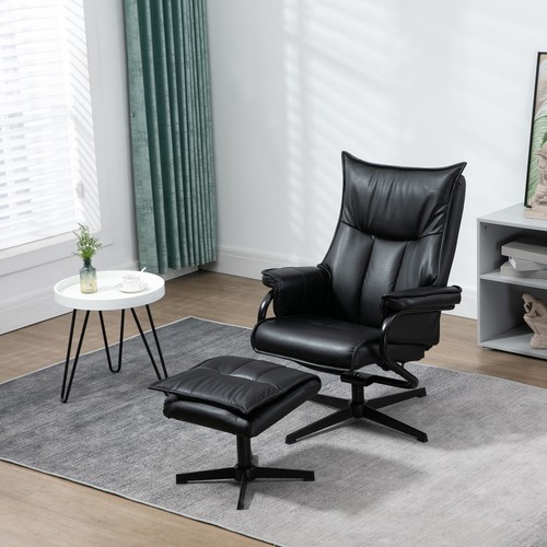 Homcom relaxsessel mit hocker - relaxsessel,