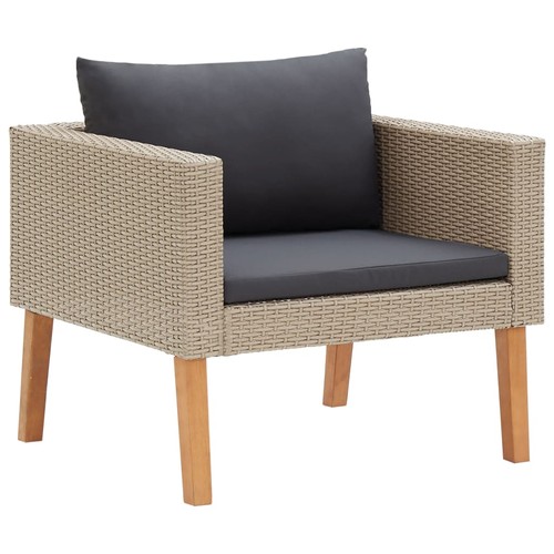 Gartensofa poly rattan schwarz - gartensofa,