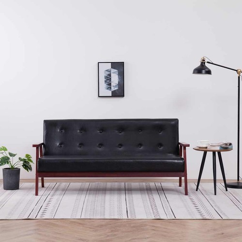Sofa sitzer schwarz - 3-sitzer,