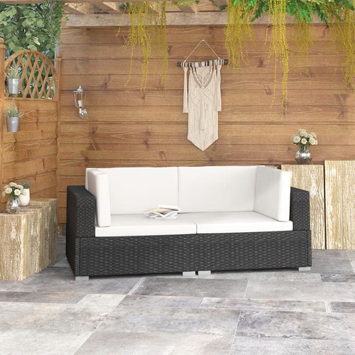 Sitzer ecksofa poly rattan - 2-sitzer-ecksofa,