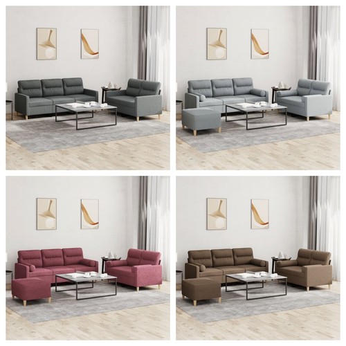 Tlg sofagarnitur mit stoff - 3-tlg.,