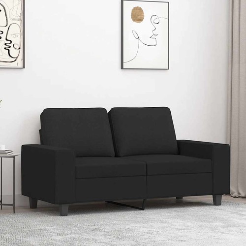 Vidaxl sitzer sofa schwarz - 2-sitzer-sofa,