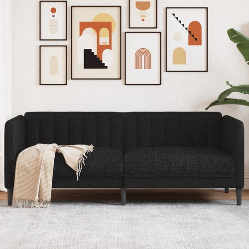 Vidaxl sofa sitzer schwarz - sofa,