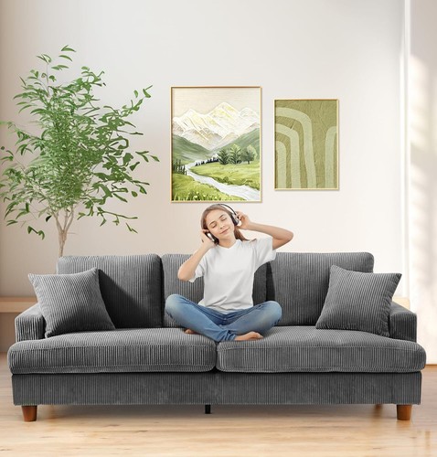 Sofa sitzer mit kissen - 2,