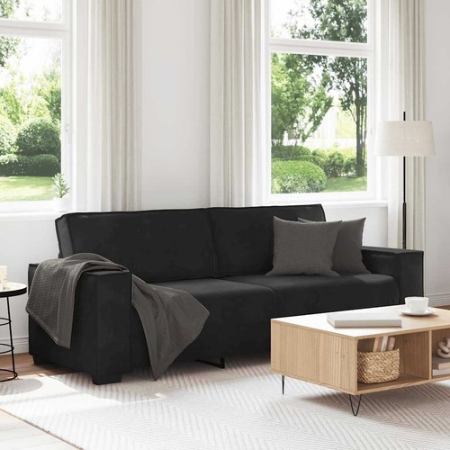 Vidaxl sitzer sofa - 3-sitzer-sofa, schwarz