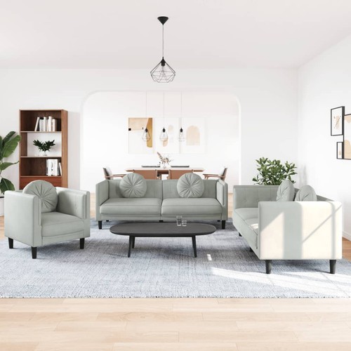 Sofagarnitur mit kissen samt - sofagarnitur,