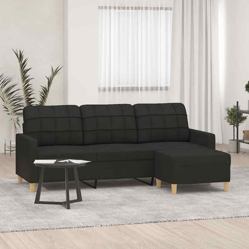Sitzer sofa mit hockerstoff - 3-sitzer-sofa,
