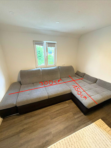 Graues ecksofa teilig mit - graues,