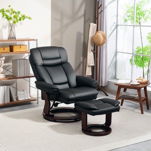 Homcom relaxsessel mit hocker - mit,